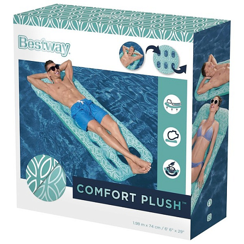 Матрас надувной 19874 см Comfort Plush Floating Mat Bestway (43550)_7