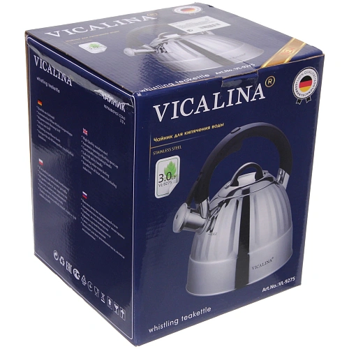 Чайник из нержавеющей стали 3л Vicalina VL-9275, матовый_4