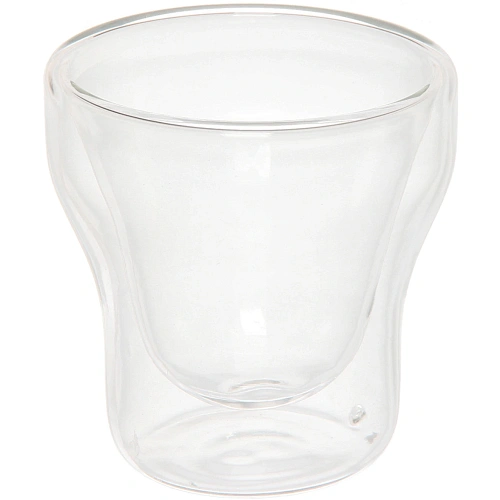 Стакан стеклянный с двойными стенками 80мл "Хай-Тек" 6,7*7см