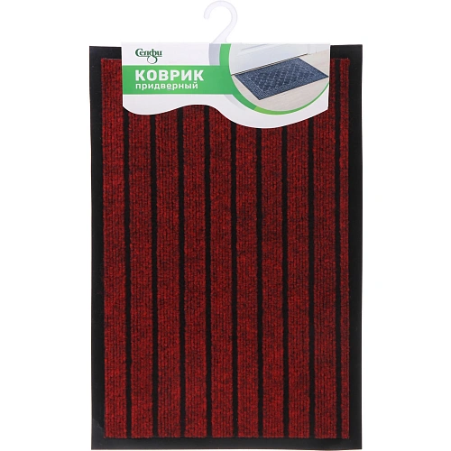 Коврик придверный 38*58см"Вавилон" красный