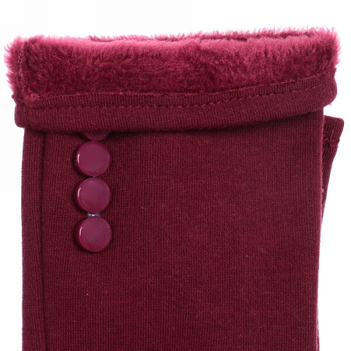 Перчатки  женские с утеплителем ELEGANZZA, цвет бордовой розы, размер 238,5см, (пакет с подвесом)_7