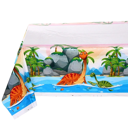 Скатерть "Мир динозавров" 108*180 см, пвх