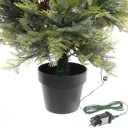 Ёлка светодиодная Лесная радость 120 см (460 веток) 140 ламп LED, цвет свечения-Теплый белый_9