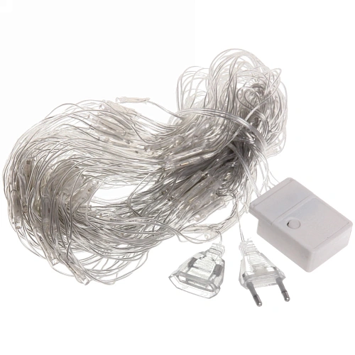 Гирлянда для дома СЕТКА ш2,0 в1,5м 144 лампы LED, прозрпров,8 реж, IP-20, Синий (возможность соединения)_31