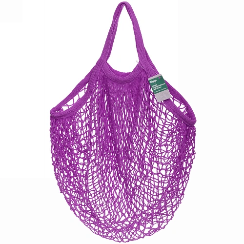 Сумка - шоппер авоська "ТРЕНДИ", цвет лиловый, 35*50см (лейбл Селфи)