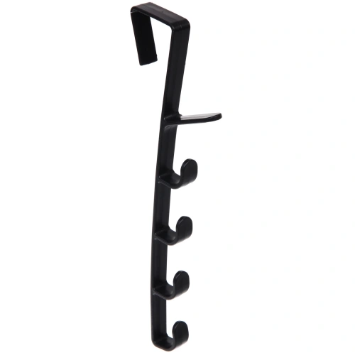 Вешалка надверная на 6 крючков "ПЕРФЕКТХАУС", цвет черный, 27см ( Селфи)