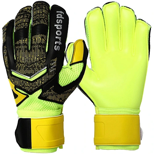 Перчатки вратарские FD-882, размер 9, желтый-черный_3