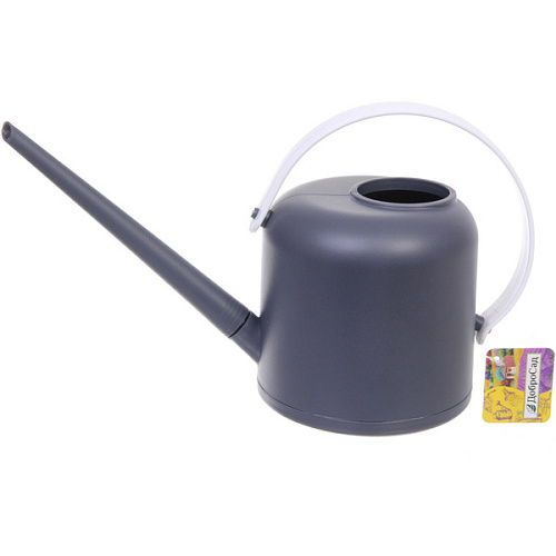 Лейка для растений 1,7л "Barron Falls" с прикорневым поливом, темно-серый ДоброСад