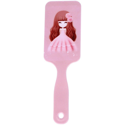 Расческа массажная детская ДЕВОЧКИ, микс 4 дизайна, 168см (пакет с подвесом)_5