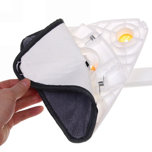 Швабра треугольная с отжимом, ручка 130 см цвет белый_16