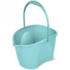Ведро овальное со сливом "Престо" 12л бирюзовое С647БИР