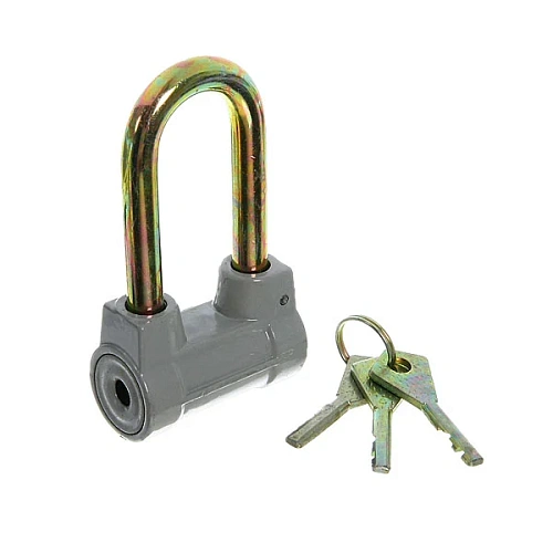 Замок навесной HC02B-1 60 удлиненная дужка серый