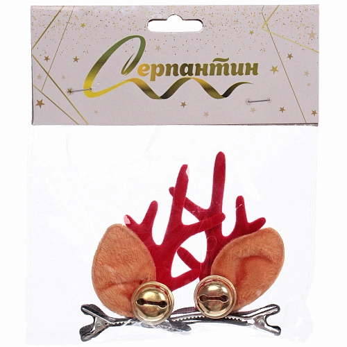 Зажим для волос карнавальный Звон в лесу 57 см (набор 2 шт)_3