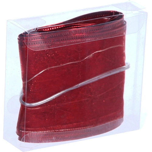 Гирлянда для дома ЛЕНТА ДЕКОРАТИВНАЯ  Снежинки 2,0 м, 6 см (на батарейках), Красный (подсветка теплый белый)_5