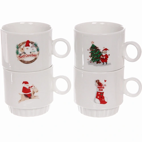 Набор кружек на стойке 280мл Новогодний микс_5