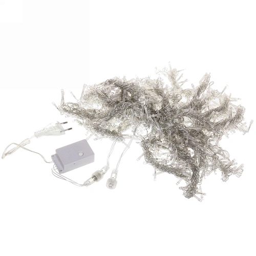 Гирлянда для дома ЗАНАВЕС Классика Premium ш3 в2,5 м 630 ламп LED, прозр пров, 8 реж,IP-40 Белый (возможность соединения)_3