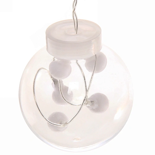 Гирлянда для дома БАХРОМА Снежный шар ш2,5 м в0,60,9м 138 лампы LED, d-8 см, Мультицвет (возможность соединения)_21