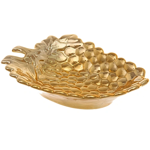 Подставка керамическая GOLD Podarok, лоза, цвет золото, 1813см (упаковка индив пленка)_3