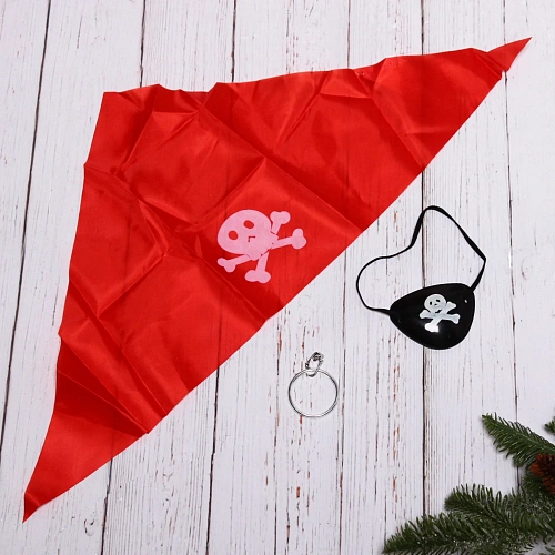 Набор карнавальный Пират (бандана, наглазник, серьга)_6