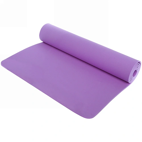 Коврик для йоги 6 мм 173х61 см "Умиротворение" EVA, фиолетовый