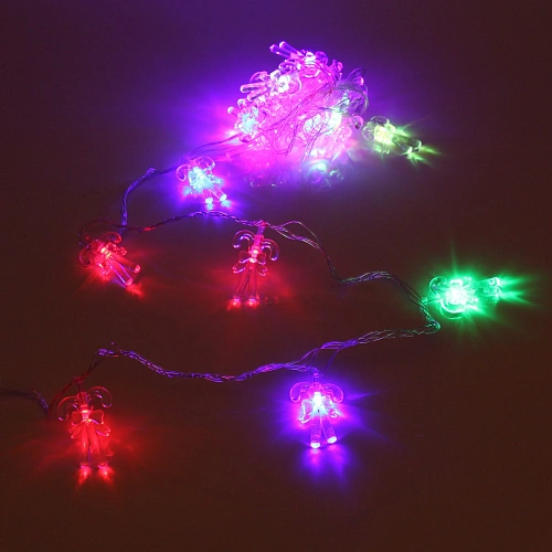 Гирлянда для дома 4,0 м 20 ламп LED с насадками КОНФЕТКИ, прозрачпров, авторежим,IP-20 RGRB (возможность соединения)_10