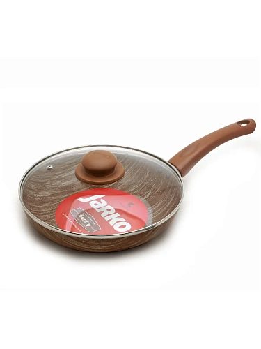 Сковорода 24см глубокая "Kantry" со стеклянной крышкой JKntr-124-21  