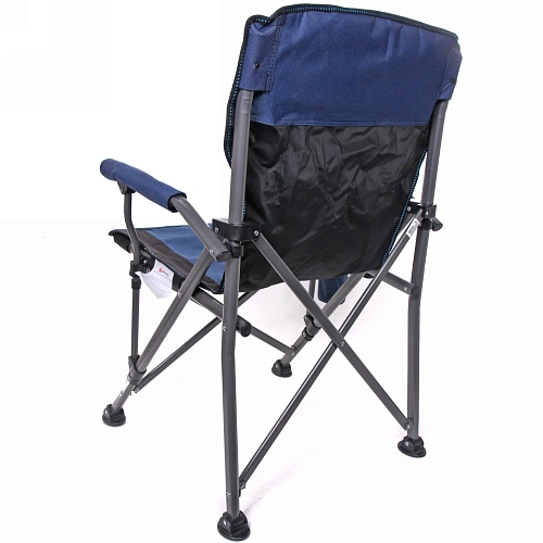 Кресло складное с подлокотниками до 120кг 645390 см синее_10