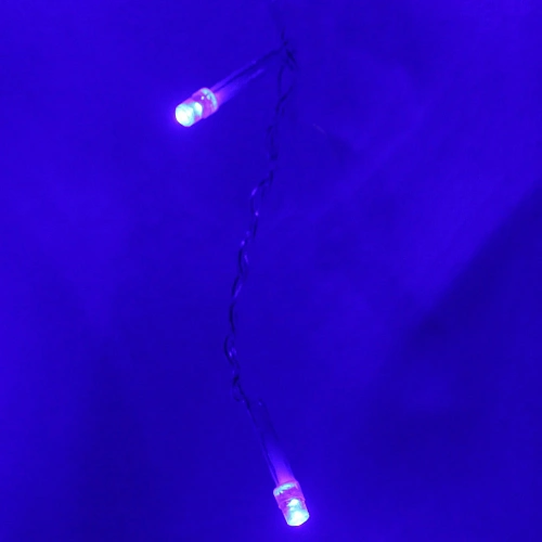 Гирлянда для дома БАХРОМА Мерцание ш1,5м в3050см 48 ламп LED, прозрачнпровод, авторежим, IP-20, Синий_14