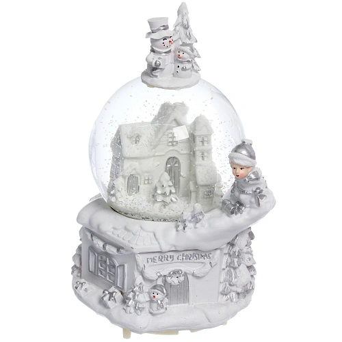 Сувенир Снежный шар Снежные чудеса 12512521 см (падающий снег, подсветка, музыка), микс_8