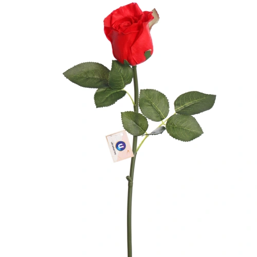 Цветок искусственный "Natur" 50см Розочка красная