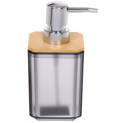 Дозатор для жидкого мыла 260мл Квадро серый_3