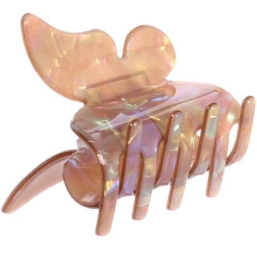 Заколка-краб для волос  ЭЙФОРИЯ ФЛО, пинто, микс 6 цветов, 4,7см (блистер Кокетка)_14