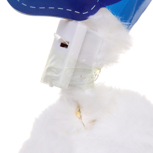 Наушники меховые светящиеся Salon Teplo , зайка, цвет белый, ( подвес Ultramarine)_6