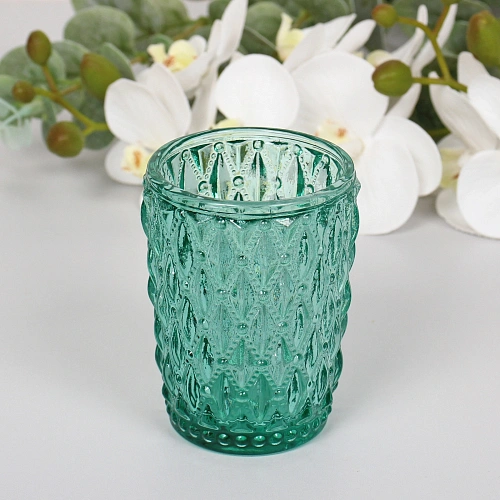Подсвечник "Самоцвет" 6,5*9 см, Изумруд