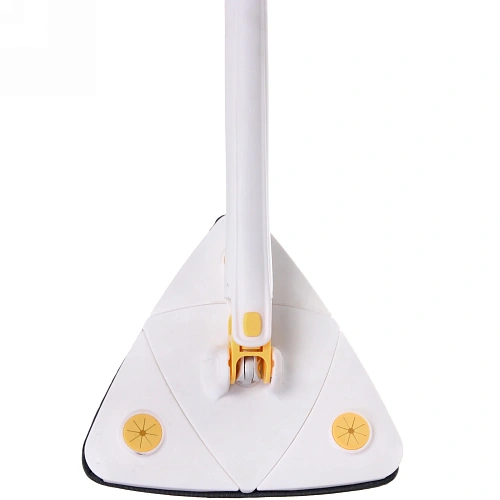 Швабра треугольная с отжимом, ручка 130 см цвет белый_7