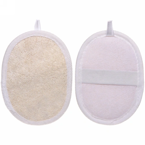 Мочалка для тела "Ultramarine - Флокс", скрабирующая, цвет белый, 9*12см (зип пакет и наклейка Ultramarine)