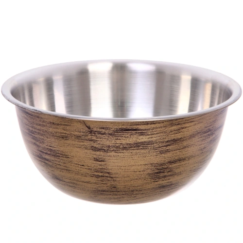 Салатник из нержавеющей стали 2,1л 22*10см цвет Антик