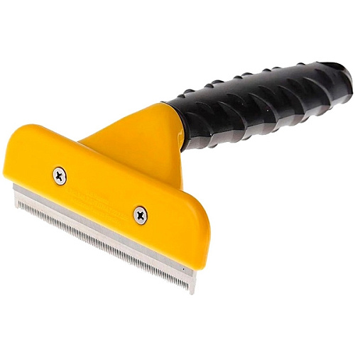 Расческа - пуходерка для вычесывания подшерстка ЛАПКИ и ЦАРАПКИ, цвет как на фото, 1015см (блистер)_8