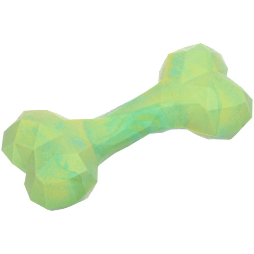 Игрушка сверхпрочная из каучука для всех пород собак "Косточка", цвет зеленый, 16*7,5см