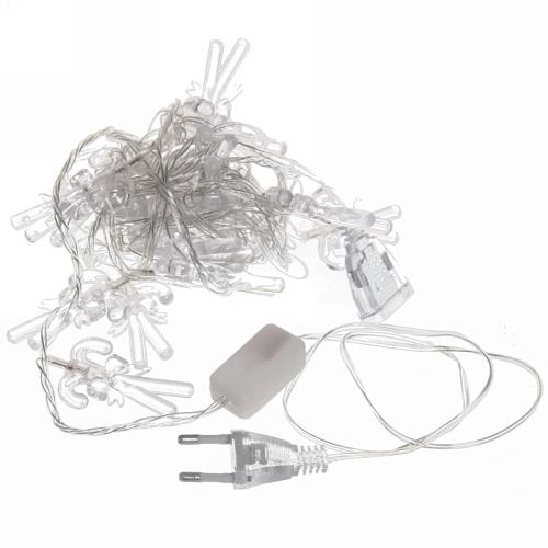 Гирлянда для дома 4,0 м 20 ламп LED с насадками КОНФЕТКИ, прозрачпров, авторежим,IP-20 RGRB (возможность соединения)_4