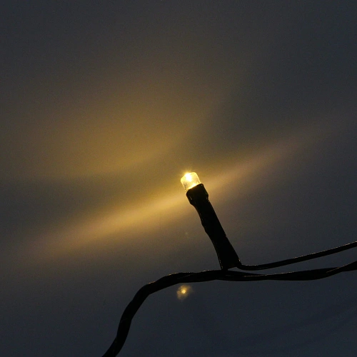 Гирлянда для дома  1,5м 12 ламп LED зелёный пров,8 реж, IP-20, Теплый белый_8