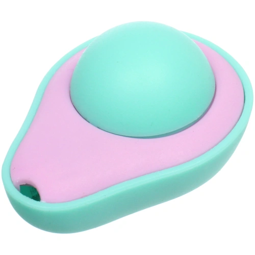 Игрушка для кошек мячик "Счастливый хвост!", цвет фиолетовый/зеленый, 6*4,6см