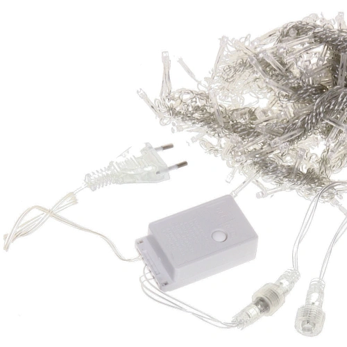 Гирлянда для дома ЗАНАВЕС Классика Premium ш3 в2,5 м 630 ламп LED, прозр пров, 8 реж,IP-40 Белый (возможность соединения)_4