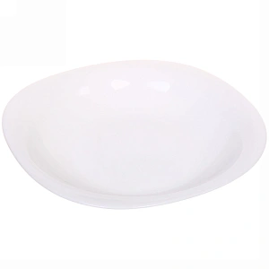 Тарелка "White magic" 21*21см глубокая, стеклокерамика мягкий квадрат