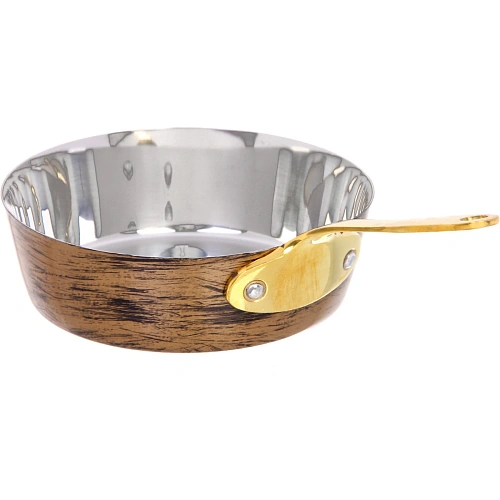 Ковш из нержавеющей стали для соуса 13см цвет Антик_3