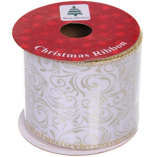 Лента для декорирования Торжество 6,3 см, 2,7 м, Шампань_4