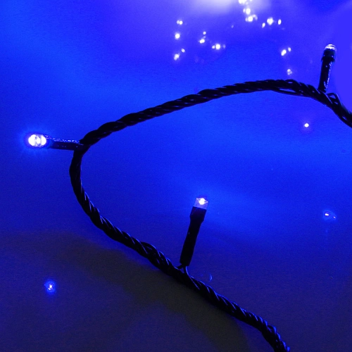 Гирлянда для дома 24м 280 ламп LED зеленпров,8 реж, IP-20, Синий (возможность соединения)_2