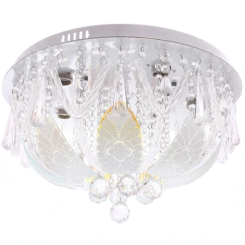 Люстра 5*40Вт Е27+LED 30*50*50см хром A8070-500