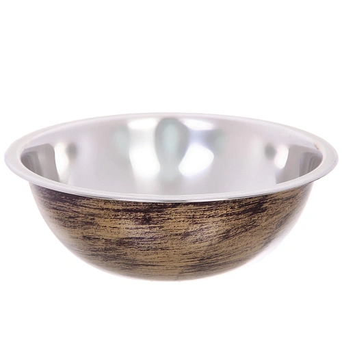 Миска из нержавеющей стали 0,7л 18см цвет Антик