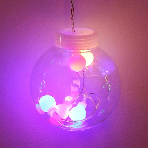 Гирлянда для дома БАХРОМА Снежный шар ш2,5 м в0,60,9м 138 лампы LED, d-8 см, Мультицвет (возможность соединения)_17